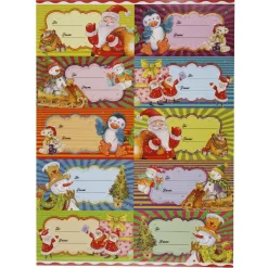 Gifi Étiquette pailletée papier cadeau x10^ Loisirs Créatifs Et Emballage Cadeau