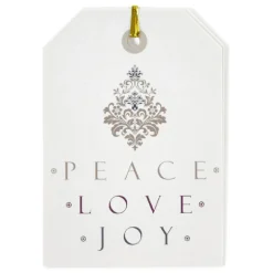 Gifi Étiquette pour paquet cadeau Noël Doré Argenté x6^ Loisirs Créatifs Et Emballage Cadeau