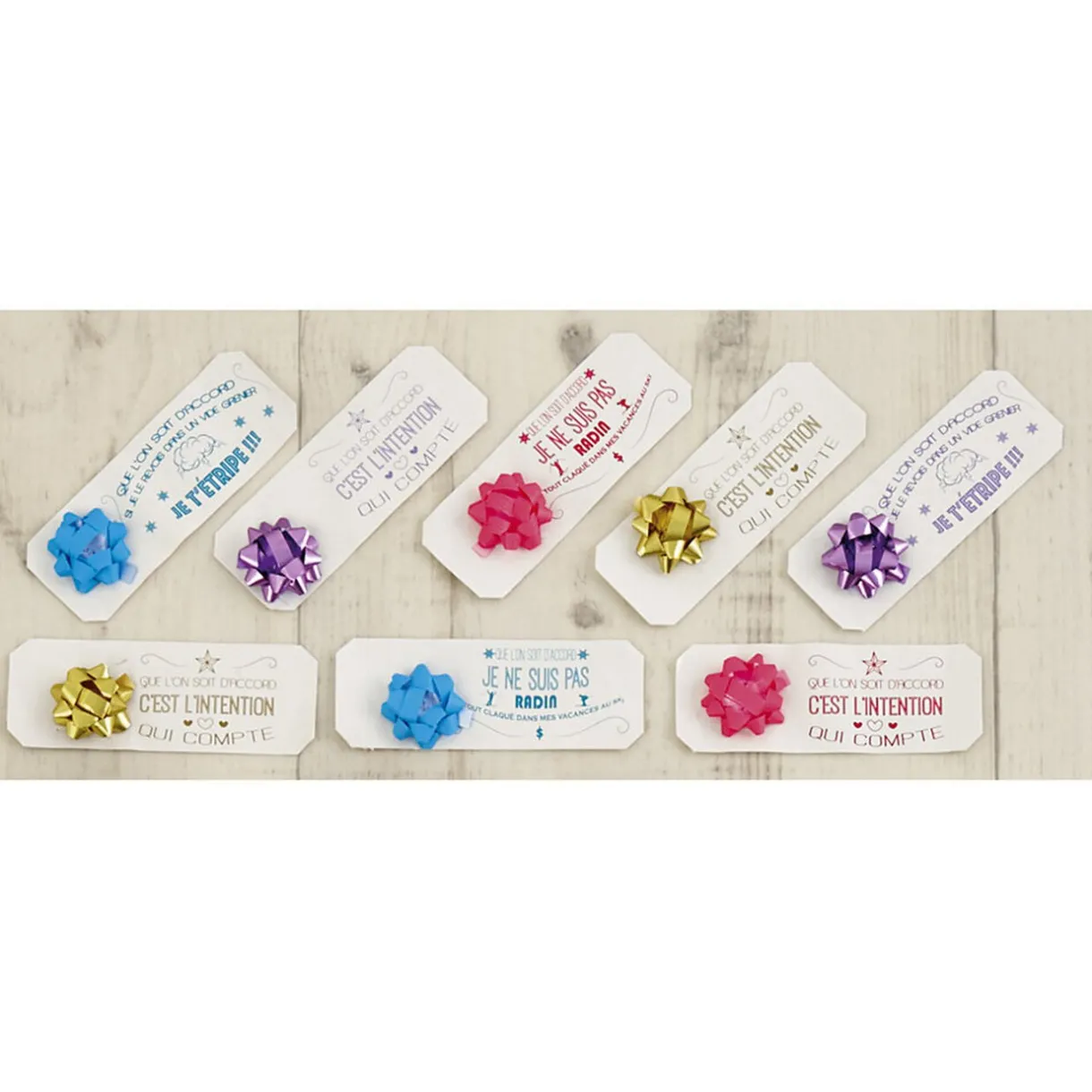 Gifi Étiquettes cadeau colorées x8^ Loisirs Créatifs Et Emballage Cadeau