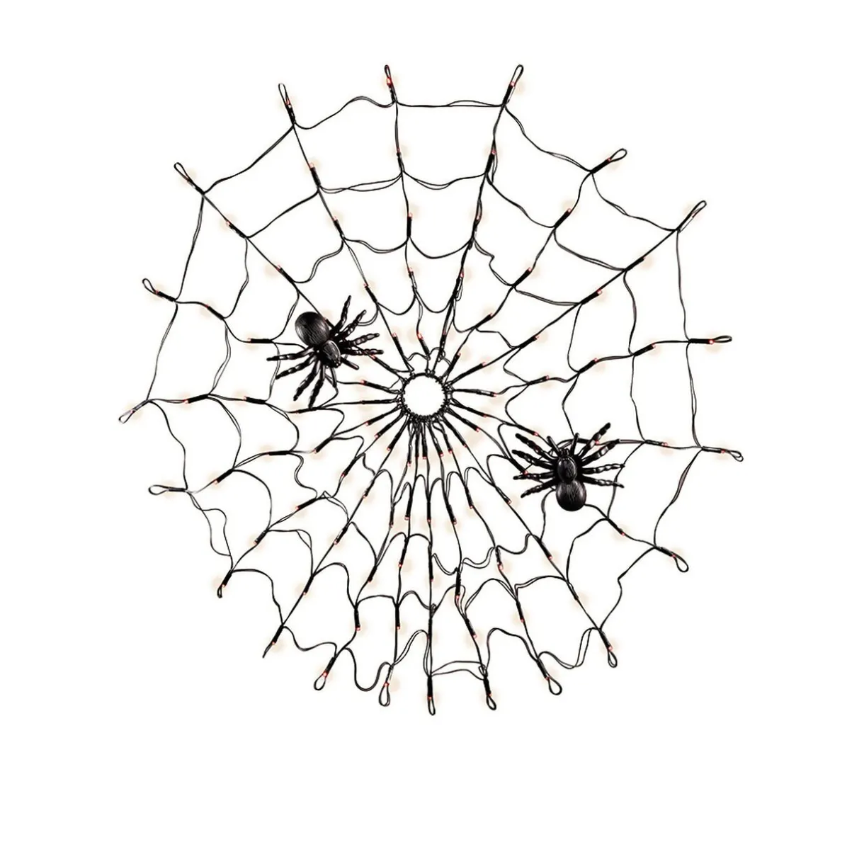 New Gifi Toile d'araignée lumineuse 100 LED orange Ø78cm