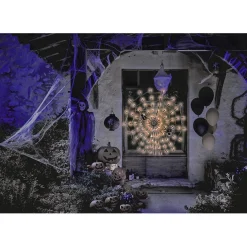 New Gifi Toile d'araignée lumineuse 100 LED orange Ø78cm