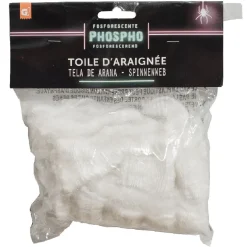 Discount Gifi Toile d'araignée phosphorescente blanche Halloween