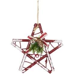 Gifi Étoile de Noël à suspendre décoration vintage^ Décoration Sapin