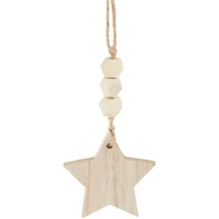 Hot Gifi Étoile de Noël à suspendre naturelle