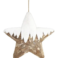 Gifi Étoile effet bois enneigé Ø60 cm^ Décoration Sapin