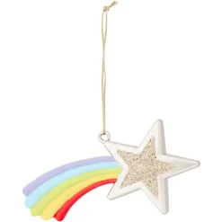 Gifi Étoile filante à suspendre multicolore L11xH6cm^ Décoration Sapin