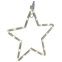 Gifi Étoile lumineuse 20 microLED blanc chaud 2 modes^ Décoration Extérieure De Noël