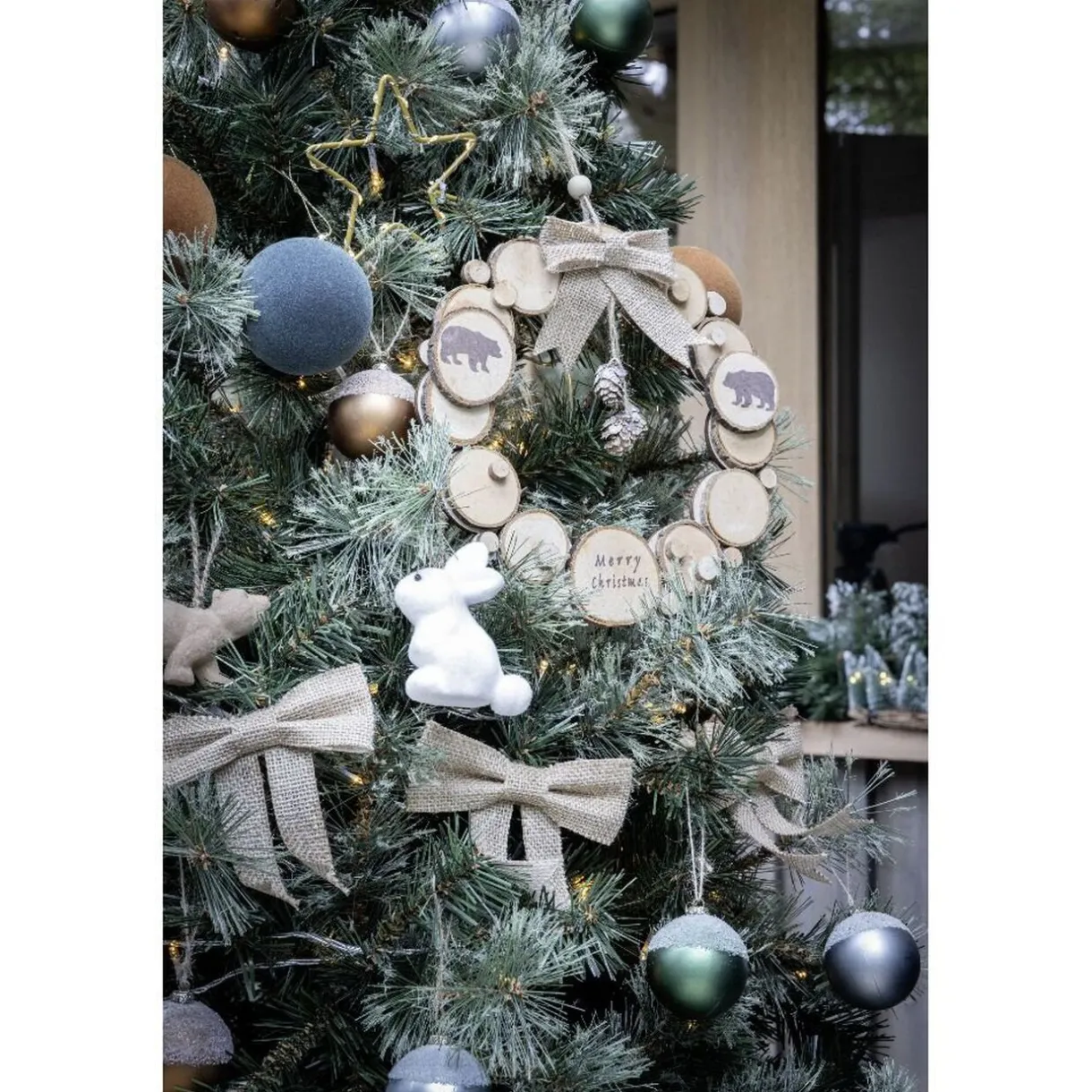 Gifi Étoile lumineuse à planter 12LED blanc chaud H25cm^ Décoration Extérieure De Noël