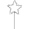 Gifi Étoile lumineuse de Noël à planter 60 LED Blanc chaud^ Décoration Extérieure De Noël