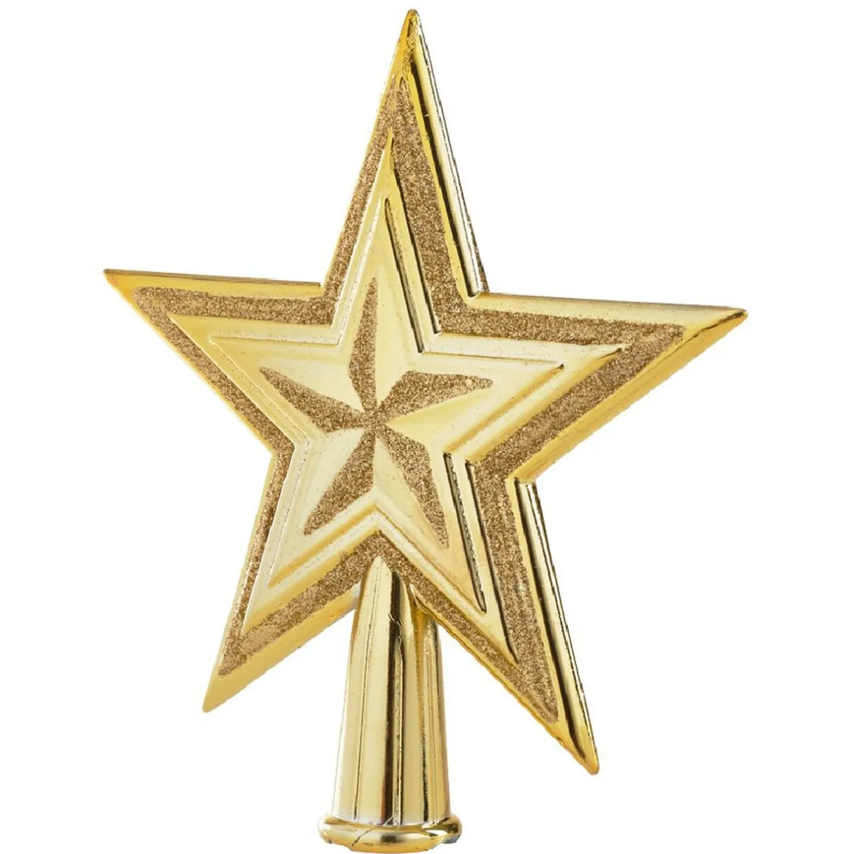 Gifi Étoile tête de sapin en plastique Doré^ Décoration Sapin