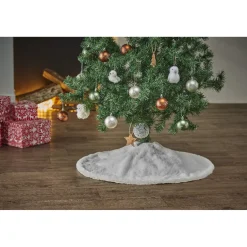 Discount Gifi Tour de sapin blanc neige