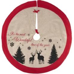 Online Gifi Tour de sapin en jute motif de Noël