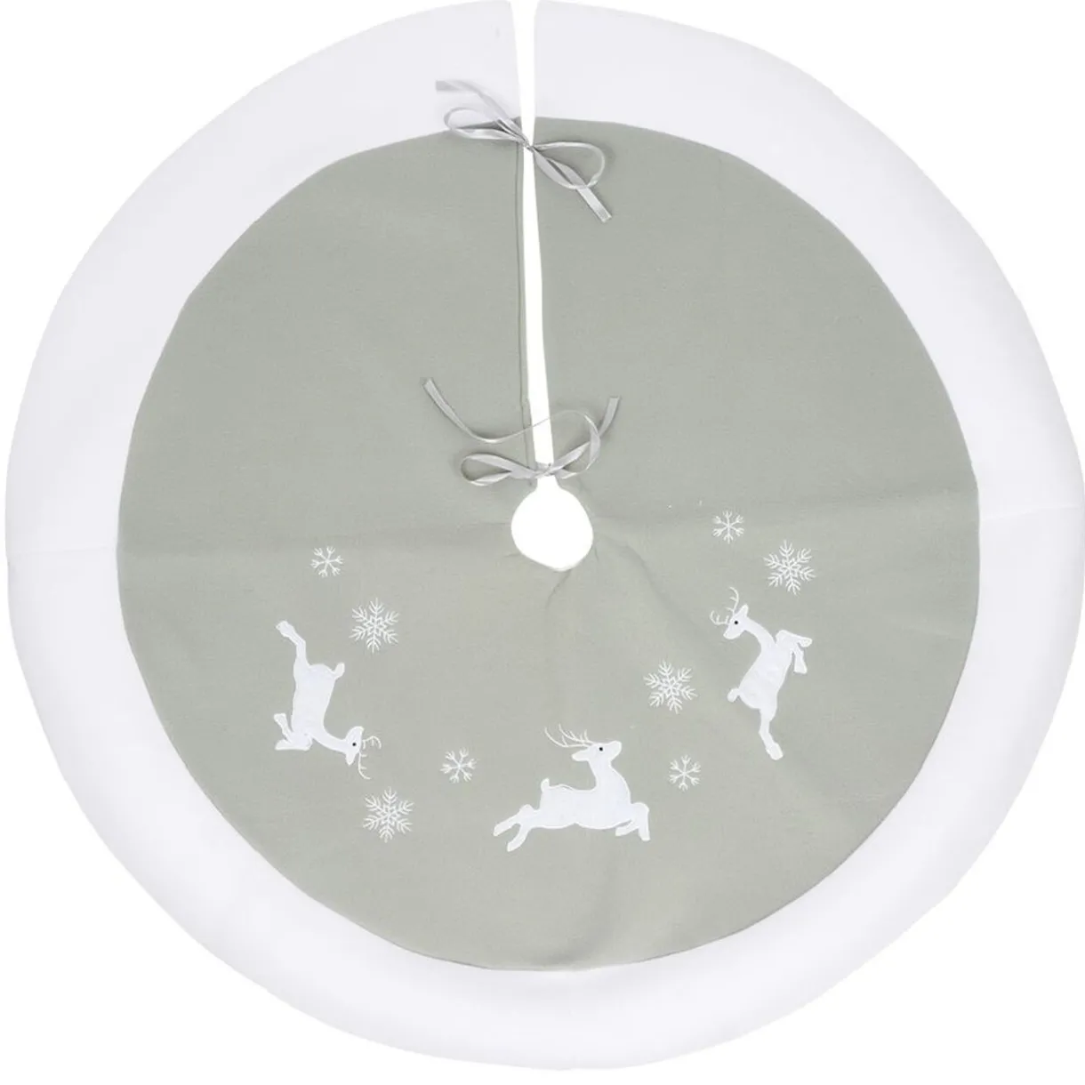 Online Gifi Tour de sapin gris rennes et flocons