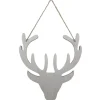 Gifi Tête de renne grise à suspendre^ Décoration Sapin
