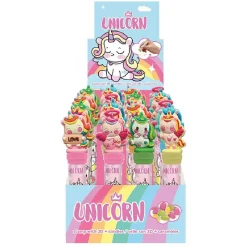 Discount Gifi Tube de 20 bonbons Licorne avec capuchon tampon