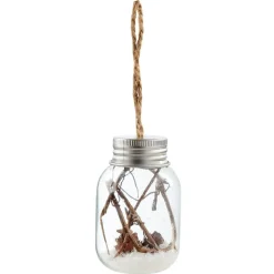 Gifi Tube de Noël en verre à suspendre^ Décoration Sapin