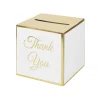 Gifi Urne à enveloppe Thank You 25x25cm^ Loisirs Créatifs Et Emballage Cadeau