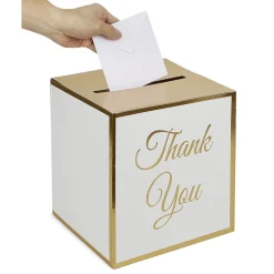 Gifi Urne à enveloppe Thank You 25x25cm^ Loisirs Créatifs Et Emballage Cadeau