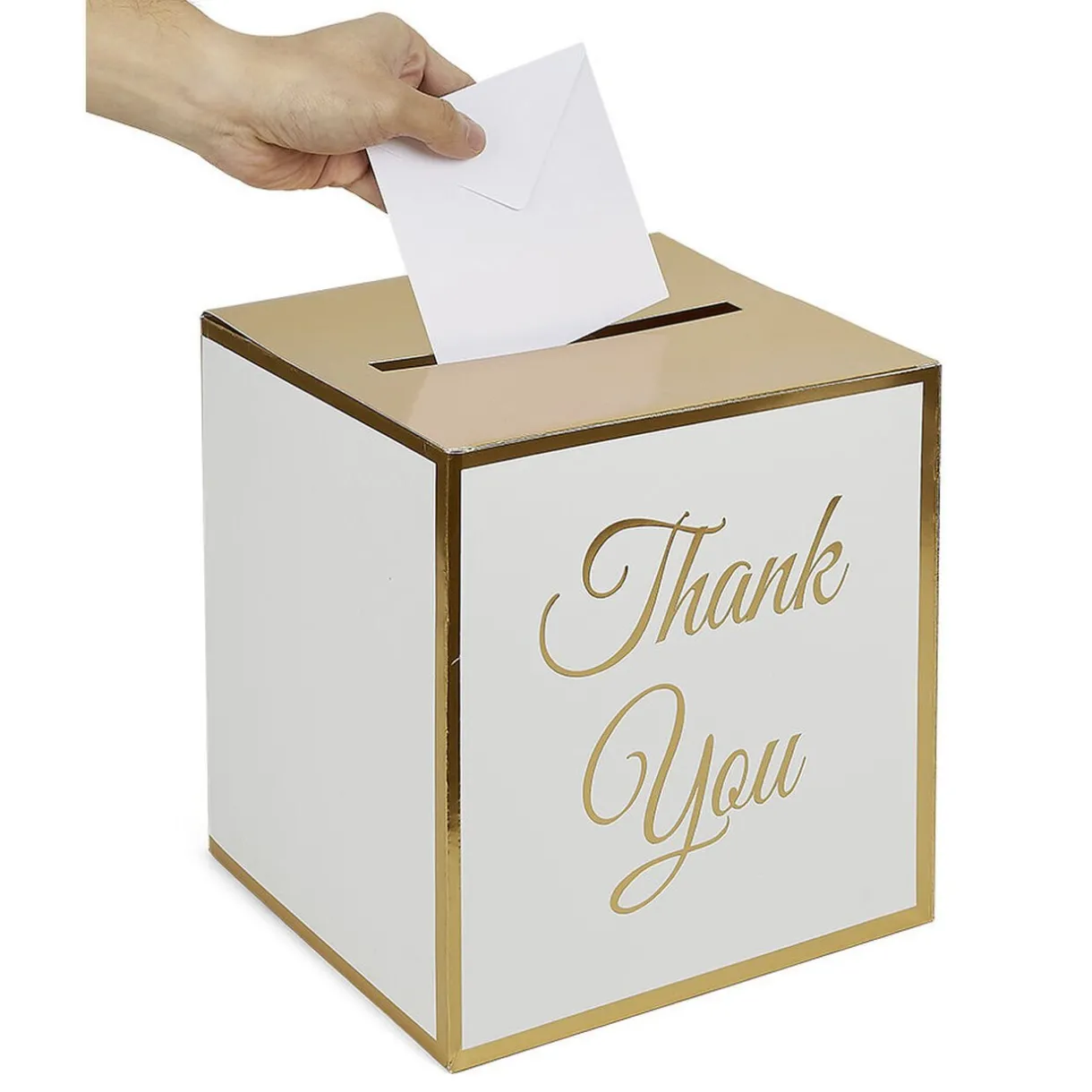 Gifi Urne à enveloppe Thank You 25x25cm^ Loisirs Créatifs Et Emballage Cadeau